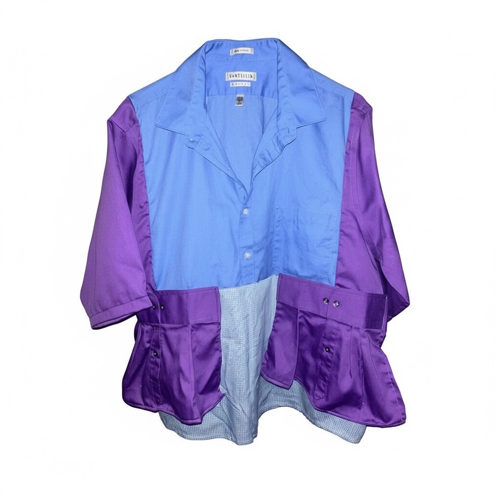 Blue and Purple Upcycled Shirt